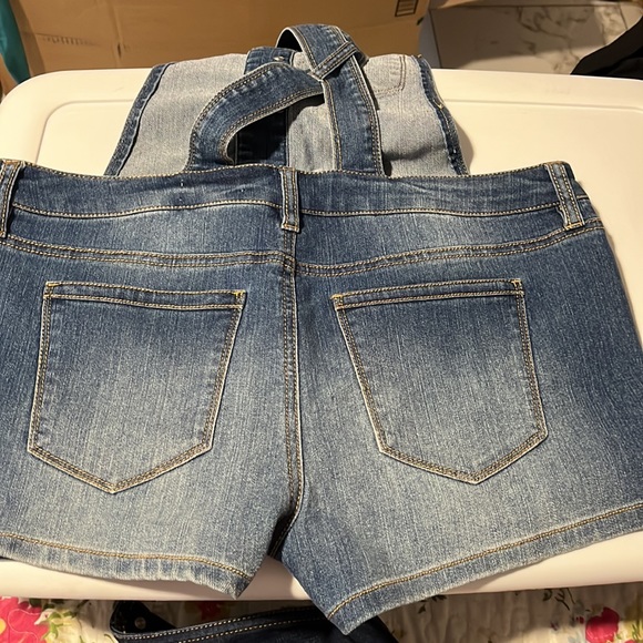 Denim Romper. Never used. - Picture 3 of 5